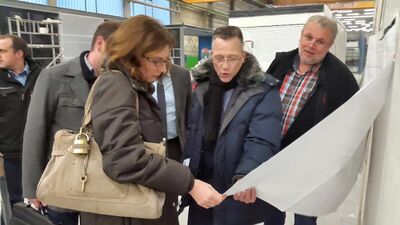 Betriebsrundgang bei der Firma ALHO Systembau