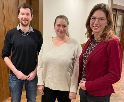 Vorsitzender Jan Hellinghausen, Paula Seifert vom Kreisjugendring und Sabine Bätzing-Lichtenthäler MdL und Vorsitzende