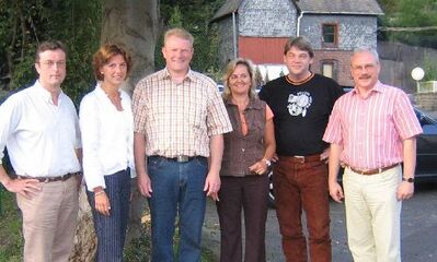 Bernd Brato (3. von links) stellte dem Kreisvorstand seine politischen Ziele vor