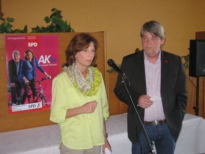 Das „SPD-Spitzentandem“ Sabine Bätzing-Lichtenthäler und Bernd Becker stellte das Wahlprogramm vor.