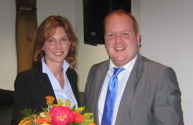 MdB Sabine Bätzing-Lichtenthäler und SPD-Kreisvorsitzender Andreas Hundhausen führten durch den Festakt „150 Jahre SPD“.