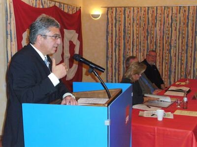 Landesparteiratsvorsitzender Roger Lewentz sprach beim Herbstempfang des SPD-Kreisverbandes über das Projekt 2011.