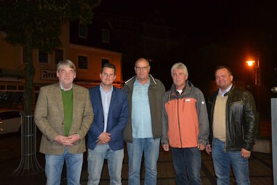 von links: Bernd Becker, Benjamin Geldsetzer, Karl- Heinz Mohr, Rudolf Staudt und Christoph Schneider