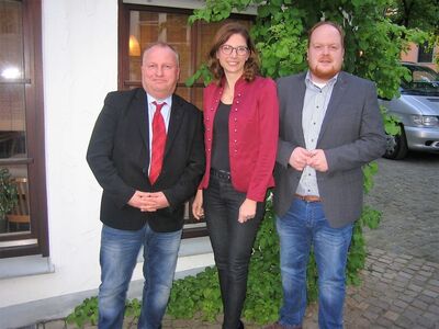 von links: Bernhard Henn, Sabine Bätzing-Lichtenthäler, Andreas Hundhausen