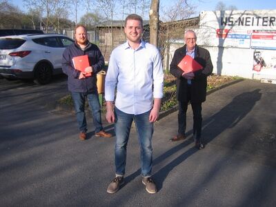 Martin Diedenhofen (Mitte) ist Bundestagskandidat der SPD im Wahlkreis Neuwied.